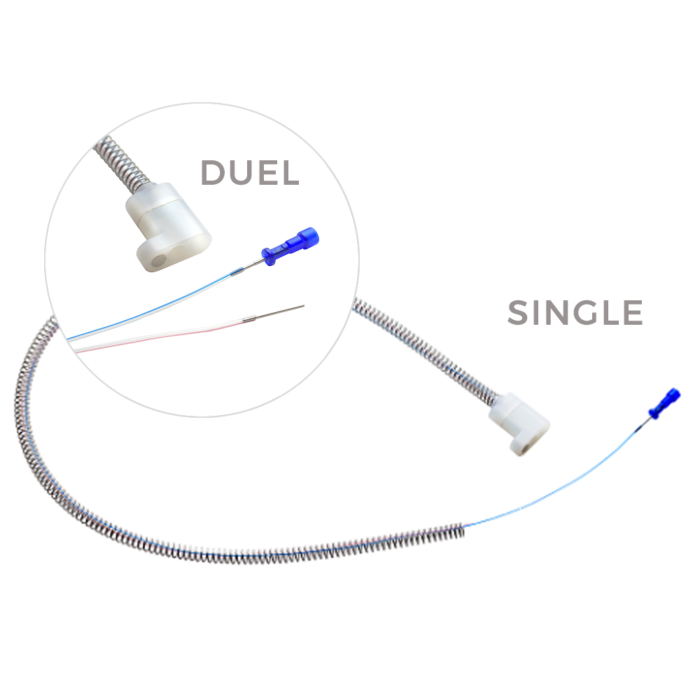 12” Tether, Mouse Catheter Access Button, 25G