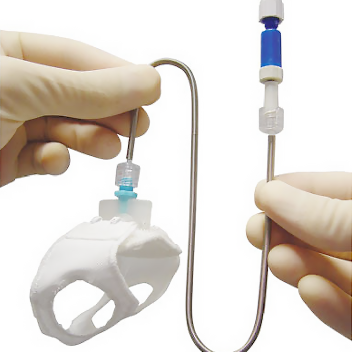 Jacket Adaptor, x-large jacket, 12" tether and dual luer swivel